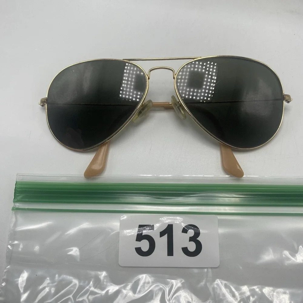 Coach Sunglasses Women FRAME ONLY Aviator Gold Brown 513